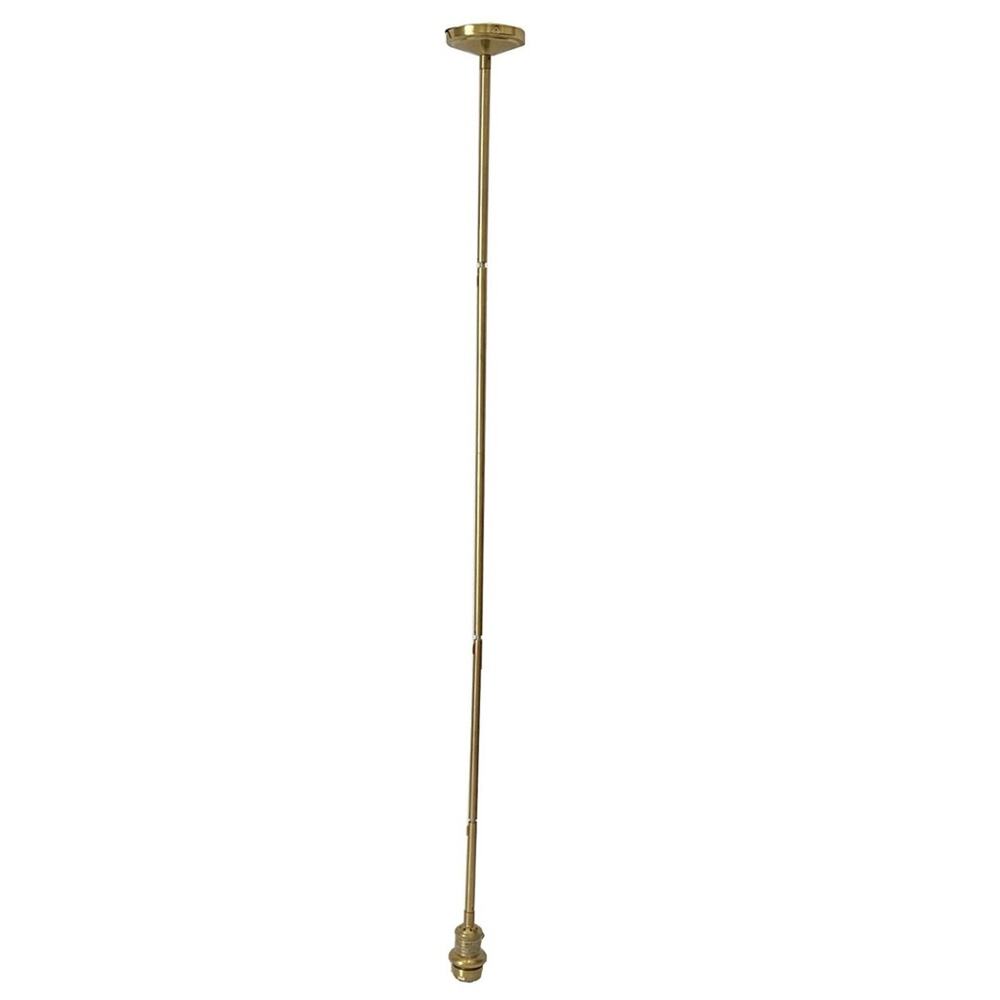 Pottery Barn Classic Pole Kit Pendant Fixture Adjustable Lighting Brass Finish